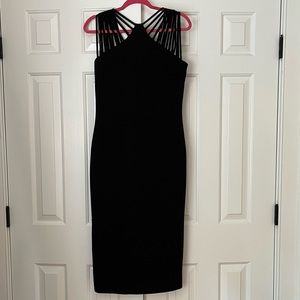 Dress the Population black midi dress
